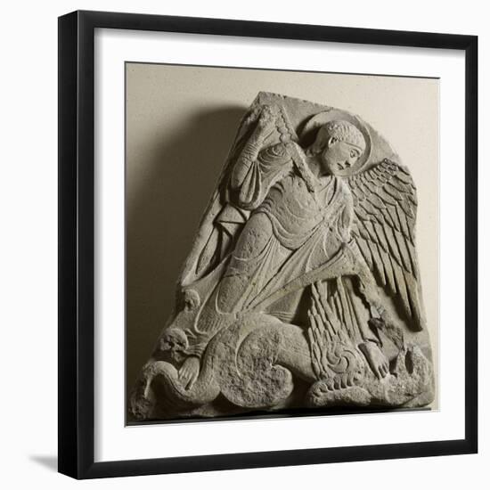 Saint Michel terrassant le dragon-null-Framed Giclee Print