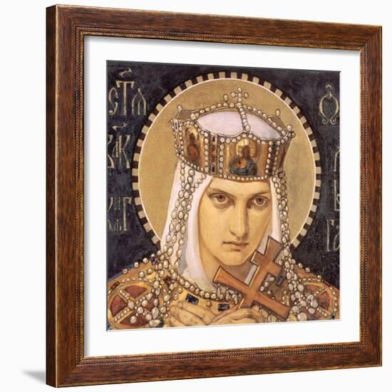 Saint Olga, Princess of Kiev, Second Half of the 19th C-Nikolai Alexandrovich Bruni-Framed Giclee Print