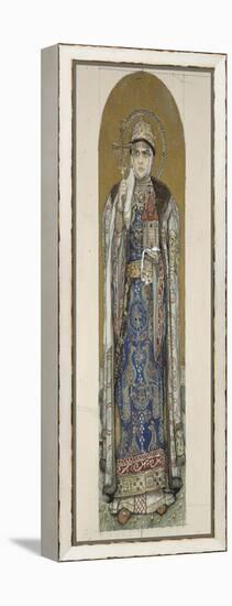 Saint Olga, Princess of Kiev (Study for Frescos in the St Vladimir's Cathedral of Kie), 1884-1889-Viktor Mikhaylovich Vasnetsov-Framed Premier Image Canvas