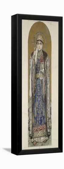 Saint Olga, Princess of Kiev (Study for Frescos in the St Vladimir's Cathedral of Kie), 1884-1889-Viktor Mikhaylovich Vasnetsov-Framed Premier Image Canvas