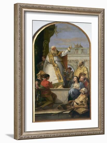 Saint Patrick, Bishop of Ireland-Giovanni Battista Tiepolo-Framed Giclee Print