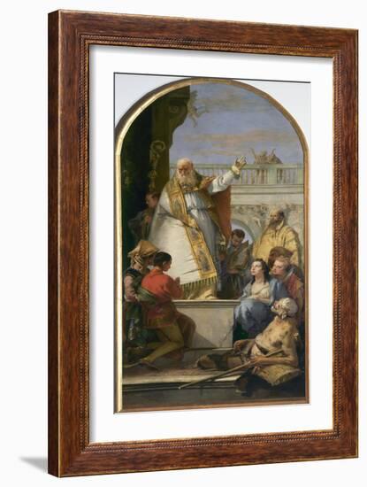 Saint Patrick, Bishop of Ireland-Giovanni Battista Tiepolo-Framed Giclee Print