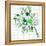 Saint Patrick's Day Doodles in the Shape of Clover with Four Leaves-Alisa Foytik-Framed Stretched Canvas