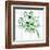 Saint Patrick's Day Doodles in the Shape of Clover with Four Leaves-Alisa Foytik-Framed Art Print