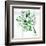 Saint Patrick's Day Doodles in the Shape of Clover with Four Leaves-Alisa Foytik-Framed Art Print