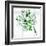 Saint Patrick's Day Doodles in the Shape of Clover with Four Leaves-Alisa Foytik-Framed Art Print