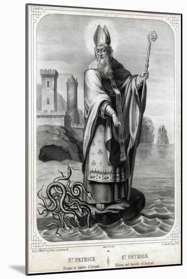 Saint Patrick-null-Mounted Art Print