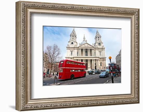 Saint Paul Cathedral London Uk-null-Framed Art Print