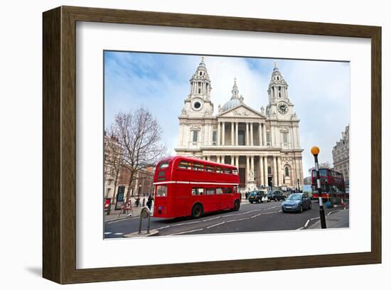 Saint Paul Cathedral London Uk-null-Framed Art Print