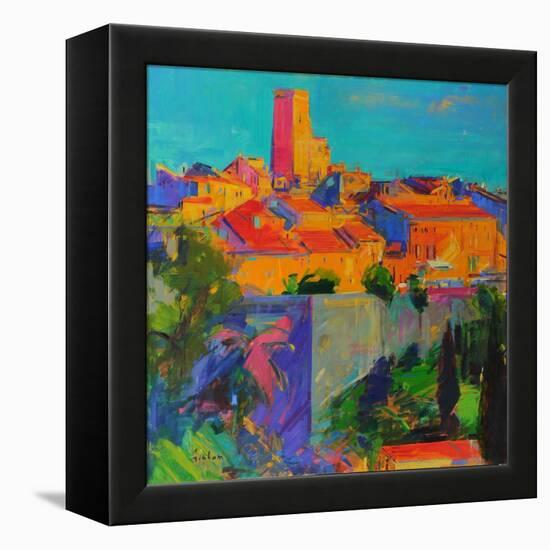 Saint-Paul De Vence, Golden Light, 2022 (Oil on Canvas)-Peter Graham-Framed Premier Image Canvas