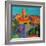 Saint-Paul De Vence, Golden Light, 2022 (Oil on Canvas)-Peter Graham-Framed Giclee Print