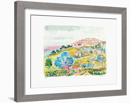 Saint Paul de Vence-Jean Claude Picot-Framed Collectable Print