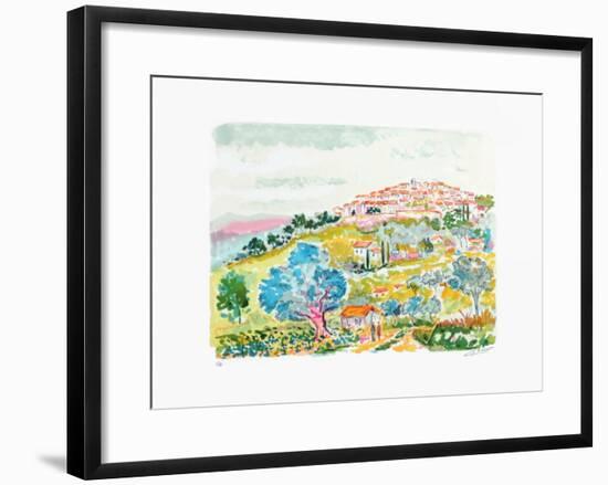 Saint Paul de Vence-Jean Claude Picot-Framed Collectable Print