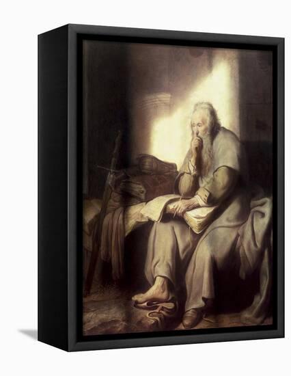 Saint Paul in Prison-Rembrandt van Rijn-Framed Premier Image Canvas