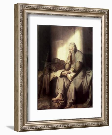 Saint Paul in Prison-Rembrandt van Rijn-Framed Giclee Print