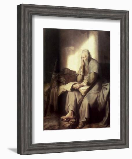 Saint Paul in Prison-Rembrandt van Rijn-Framed Giclee Print