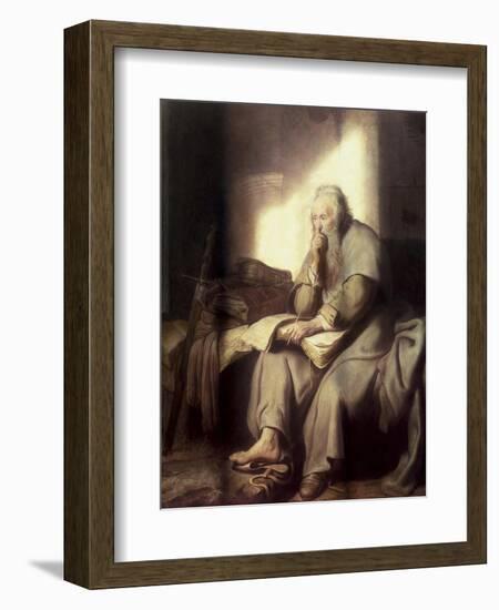 Saint Paul in Prison-Rembrandt van Rijn-Framed Giclee Print