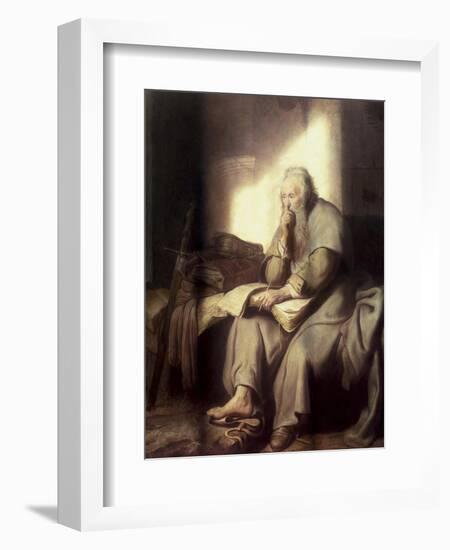 Saint Paul in Prison-Rembrandt van Rijn-Framed Giclee Print