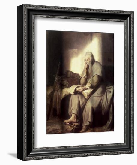 Saint Paul in Prison-Rembrandt van Rijn-Framed Giclee Print