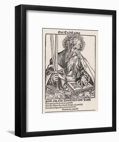 Saint Paul of Tarsus Rabbi Tentmaker Missionary Reading Book Swords in Hand-null-Framed Art Print