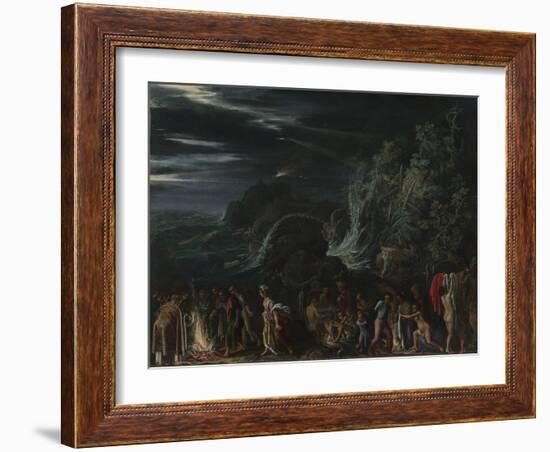 Saint Paul on Malta, Ca. 1600-Adam Elsheimer-Framed Giclee Print