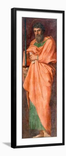 Saint Paul - Peinture De Annibale Carracci (Annibal Carrache, 1560-1609), Fresque 1604-1607 (235X83-Annibale Carracci-Framed Giclee Print