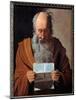 Saint Paul. Portrait of the Apostle Reading a Letter. Painting by Georges De La Tour (1593-1652), 1-Georges De La Tour-Mounted Giclee Print