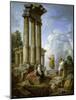 Saint Paul Prophesying Amongst the Ruins, ca. 1735-Giovanni Paolo Panini-Mounted Giclee Print