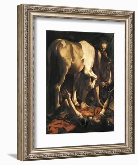 Saint Paul's Conversion-Caravaggio-Framed Art Print