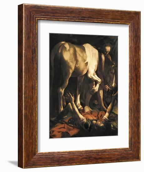 Saint Paul's Conversion-Caravaggio-Framed Art Print