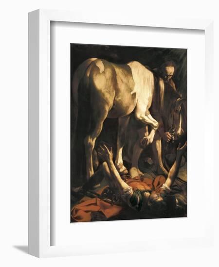 Saint Paul's Conversion-Caravaggio-Framed Art Print