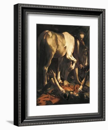 Saint Paul's Conversion-Caravaggio-Framed Art Print