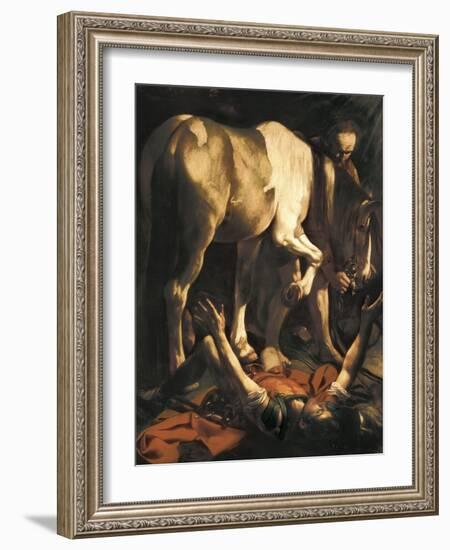 Saint Paul's Conversion-Caravaggio-Framed Art Print