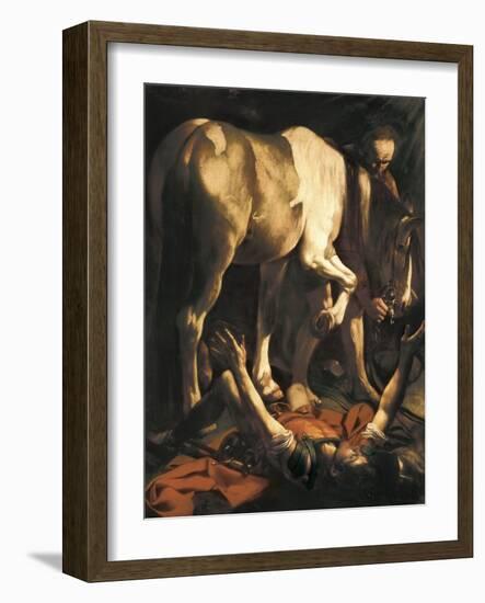 Saint Paul's Conversion-Caravaggio-Framed Art Print