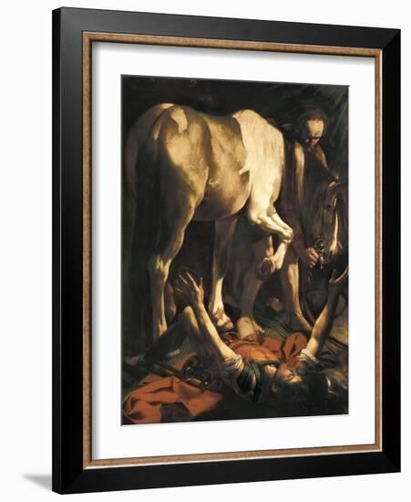 Saint Paul's Conversion-Caravaggio-Framed Art Print