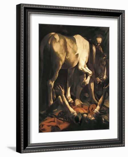 Saint Paul's Conversion-Caravaggio-Framed Art Print