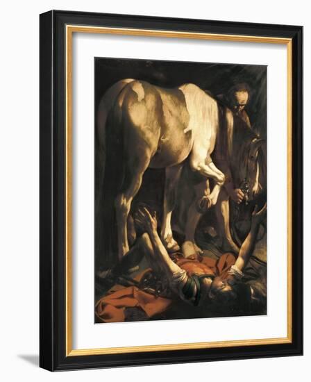 Saint Paul's Conversion-Caravaggio-Framed Art Print