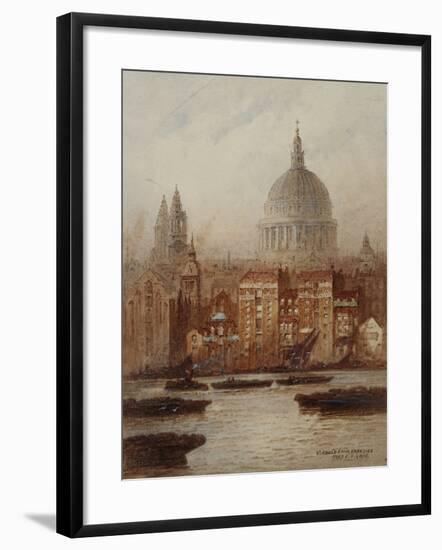 Saint Paul's from Bankside-Frederick E.J. Goff-Framed Giclee Print