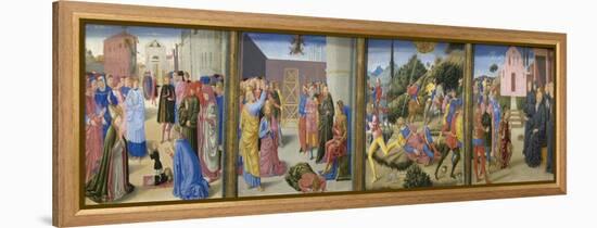 Saint Peter and Simon Magnus-Benozzo Gozzoli-Framed Stretched Canvas
