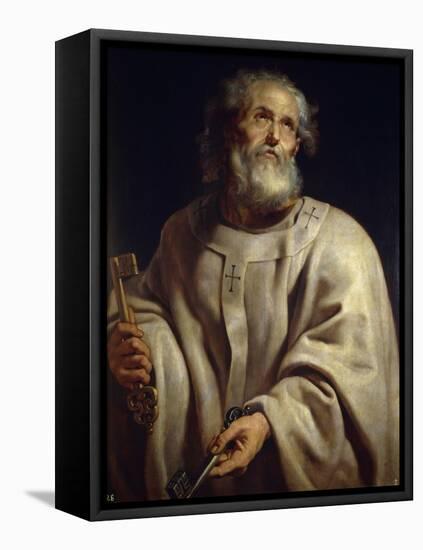 Saint Peter, c. 1611-Peter Paul Rubens-Framed Premier Image Canvas