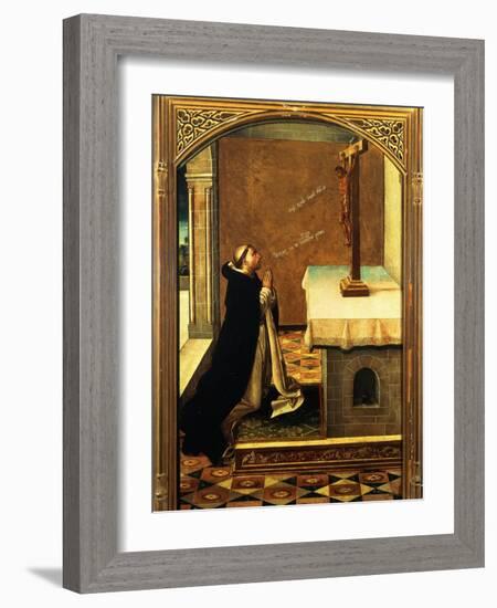 Saint Peter Martyr at Prayer-Pedro Berruguete-Framed Giclee Print