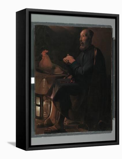 Saint Peter Repentant, 1645 (Oil on Canvas)-Georges De La Tour-Framed Premier Image Canvas