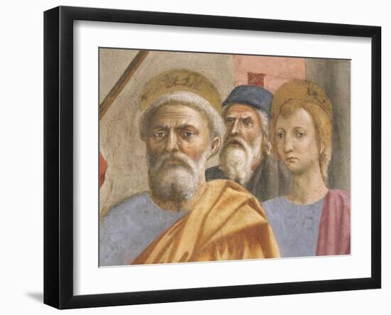 Saint Peter's Face, Detail from Saint Peter Healing the Sick-Tommaso Masaccio-Framed Giclee Print