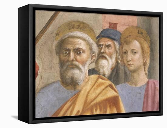 Saint Peter's Face, Detail from Saint Peter Healing the Sick-Tommaso Masaccio-Framed Premier Image Canvas