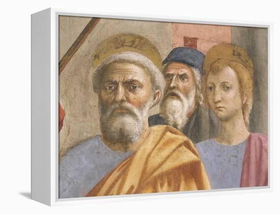 Saint Peter's Face, Detail from Saint Peter Healing the Sick-Tommaso Masaccio-Framed Premier Image Canvas
