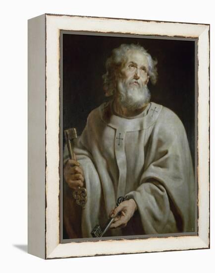 Saint Peter-Peter Paul Rubens-Framed Premier Image Canvas