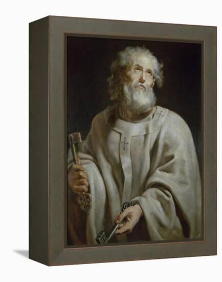 Saint Peter-Peter Paul Rubens-Framed Premier Image Canvas