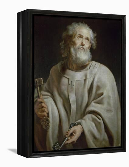 Saint Peter-Peter Paul Rubens-Framed Premier Image Canvas