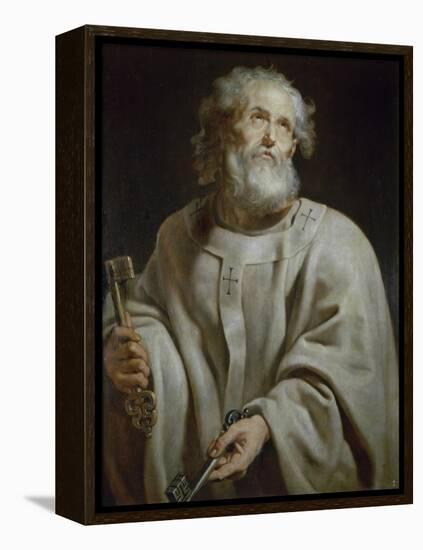 Saint Peter-Peter Paul Rubens-Framed Premier Image Canvas