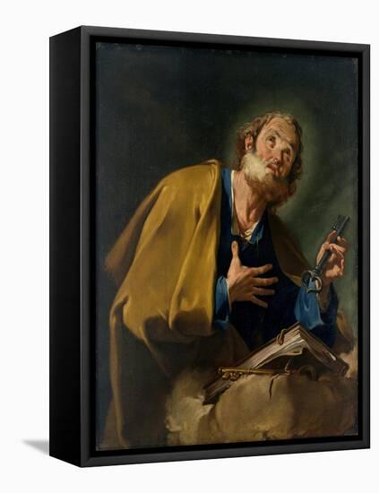 Saint Peter-Giovanni Battista Pittoni-Framed Premier Image Canvas